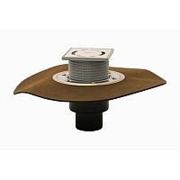 HL310NH.2 Трап с верт. выпуском, незамерзающим затвором с полимербитумным полотном DN50/75/110